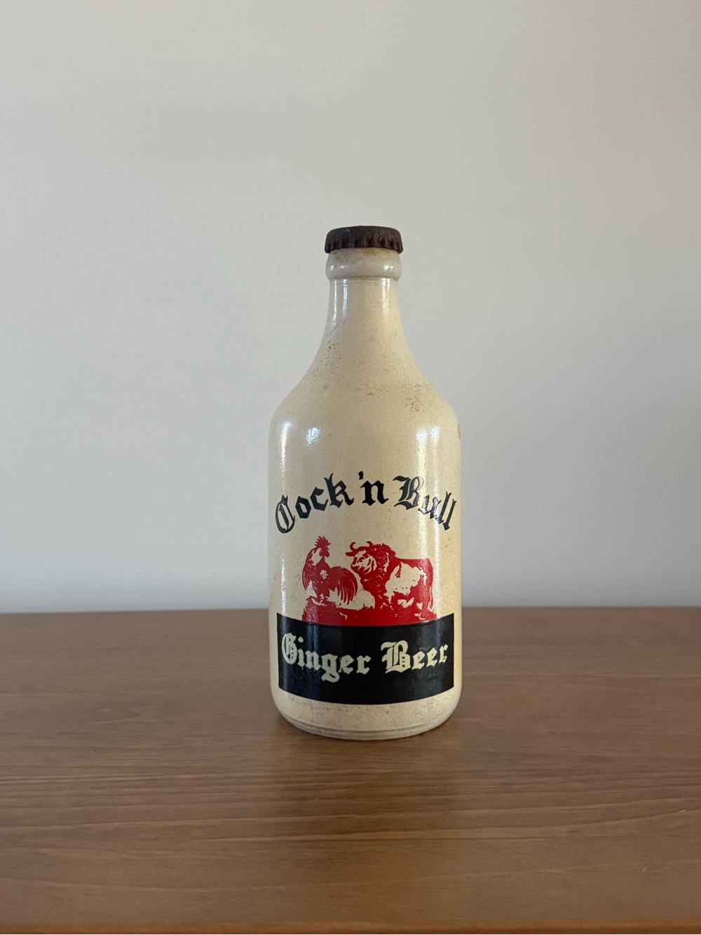 Empty Vintage Bull Ginger Beer Bottle (1940s–1950s) - Philippines